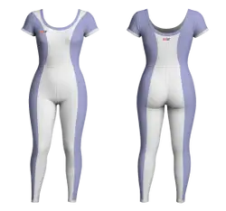 Custom women short sleeve unitards dance uniform ivory - Dance-bodysuits