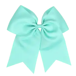 Custom cheerleading bow adult youth  seafoam whisper - Cheerleading-bows