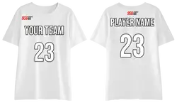 Custom white adult youth unisex short-sleeve comfort t shirt - Jersey