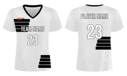 Custom black stripes adult youth soccer jersey - Jersey