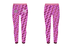 Custom pink row obstacle adult youth leggings - Legging