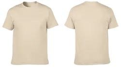 Custom cotton short sleeve shirts adult youth unisex pastel cream - Cotton-shirt