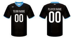 Custom football jersey adult youth unisex black ice - Jersey