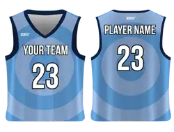 Custom circular  solids adult youth unisex basketball jersey - reversible uniform - Jersey