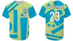 Custom geometric abstract adult youth unisex baseball jersey - Jersey