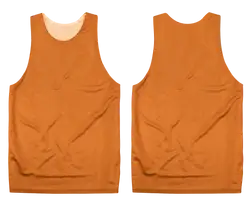 Custom orange adult youth unisex pinnies - Pinnies