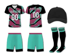 Custom colorful abstract adult youth soccer jersey - Jersey