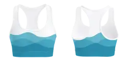 Custom adult youth unisex sports bra natures touch - Track-sports-bras