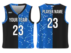 Custom multi stars adult youth unisex basketball jersey - reversible uniform - Jersey