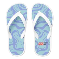 Custom flip flops white stride - Flip-flops