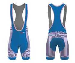 Custom gridline adult youth unisex cycling bib - Cycling-bibs