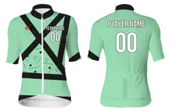 Custom cycling short sleeve adult youth unisex black line arrow - Jersey