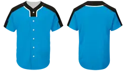 Custom blackhawk sky adult youth unisex full buttons softball jersey - Jersey