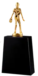 Golden man table tennis trophies awards - Trophies-awards