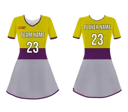 Custom classic adult youth unisex cheerleading dresses short sleeve jersey - Cheerleading-dress