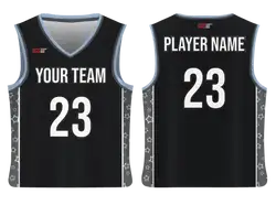 Custom side panel stars adult youth unisex basketball jersey - reversible uniform - Jersey