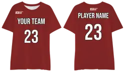 Custom polished apple red comfort adult youth unisex t shirt - Jersey