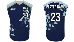 Custom  blocks abstract sleeveless adult youth unisex softball jersey - Jersey