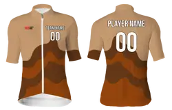 Custom cycling short sleeve adult youth unisex mud wave - Jersey