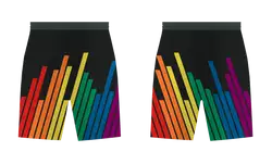 Custom musical stripes adult youth unisex soccer shorts - Short