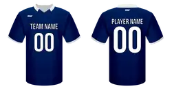 Custom football jersey adult youth unisex sapphire - Jersey