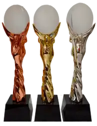 Plain glass ball trophies awards - Trophies-awards