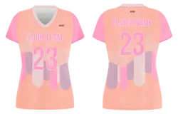 Custom pastel abstract adult youth volleyball jersey - Jersey