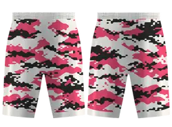 Custom vivid camo adult youth unisex basketball shorts - reversible uniform - Short