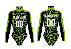 Custom cheerleading bodysuit adult youth forest essence - Cheerleading-bodysuits