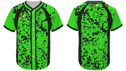 Custom splatter abstract adult youth unisex softball jersey - Jersey
