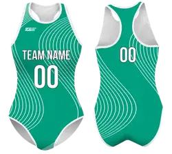 Custom water women speed suit green flash - Women-water-speed-suits