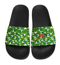 Custom slides black unisex pixel - Slides
