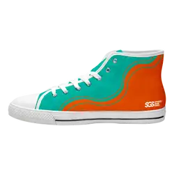 Custom high top canvas shoes white stylish hue - High-top-shoes