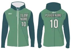 Custom solid stripe full-zip adult youth unisex hooded jacket - Jacket