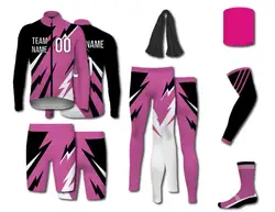 Custom cycling long sleeve adult youth unisex thunder trail - Jersey