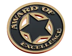 Award-of-excellence pins awards - Pins-awards