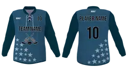 Custom row stars youth unisex hockey jersey laces - Jersey