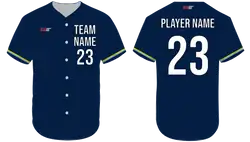 Custom  amber adult youth unisex full buttons baseball jersey - Jersey