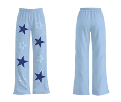 Custom breakaway wide leg pants adult youth unisex galactic glow - Wide-leg-pants