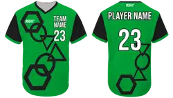 Custom geometrical shapes adult youth unisex no buttons softball jersey - Jersey