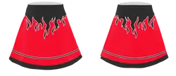 Custom fire  nature adult youth unisex cheerleading skirts - Skirts