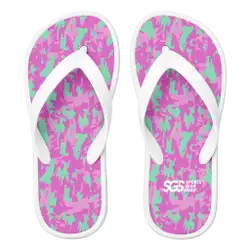 Custom flip flops white vibe - Flip-flops