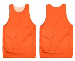 Custom fluorescent orange adult youth unisex pinnies - Pinnies