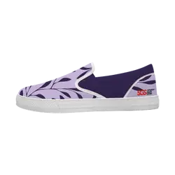 Custom slip on shoes white wisteria - Slip-on-shoes