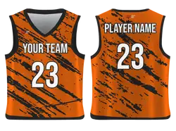 Custom blurred lines abstract adult youth unisex basketball jersey - reversible uniform - Jersey