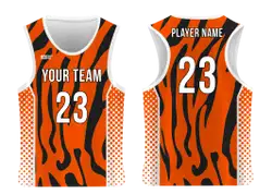 Custom tiger print adult youth unisex racerback jersey - Jersey