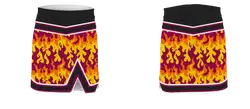 Custom fire camo youth adult unisex cheerleading tight cut skirts - Skirts