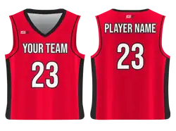 Custom pink red rockets adult youth unisex basketball jersey - reversible uniform - Jersey