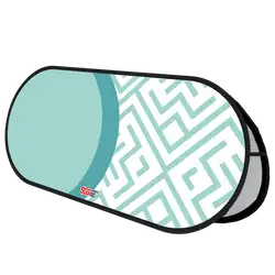 Custom popup banner teal curve horizontal - Pop-up-banners