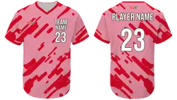 Custom fine no button adult youth unisex softball jerseys - Jersey